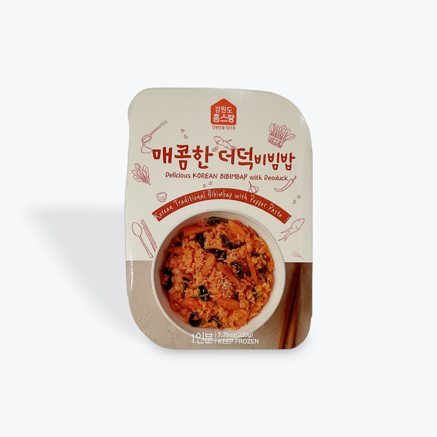 bibimbap with papperpaste