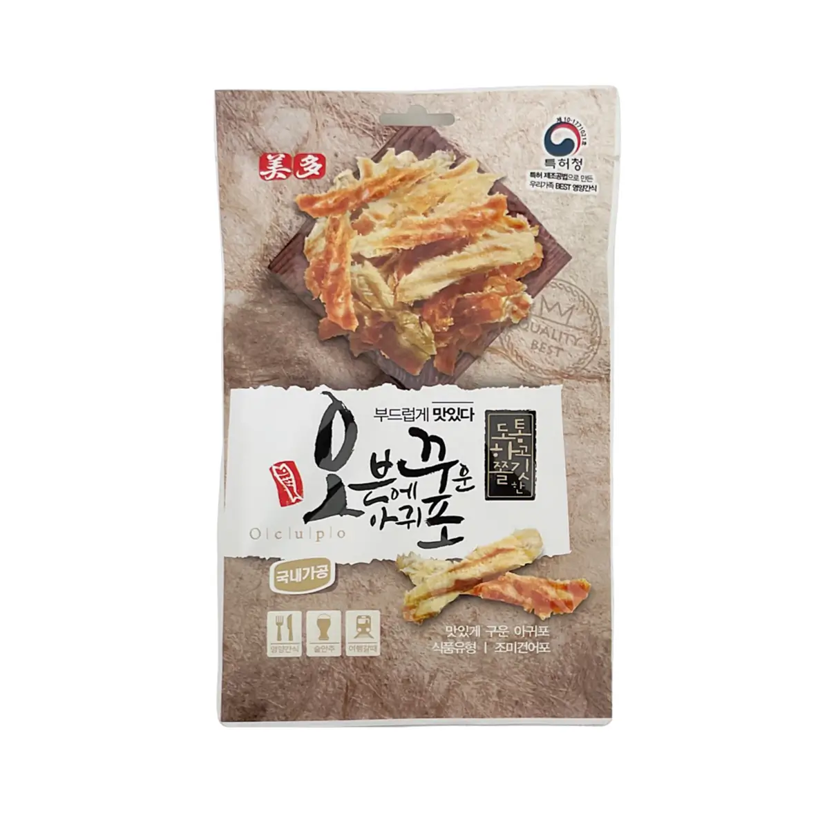 Oven-Roasted Monkfish Jerky – Soft & Savory Seafood Snack | Korean Style