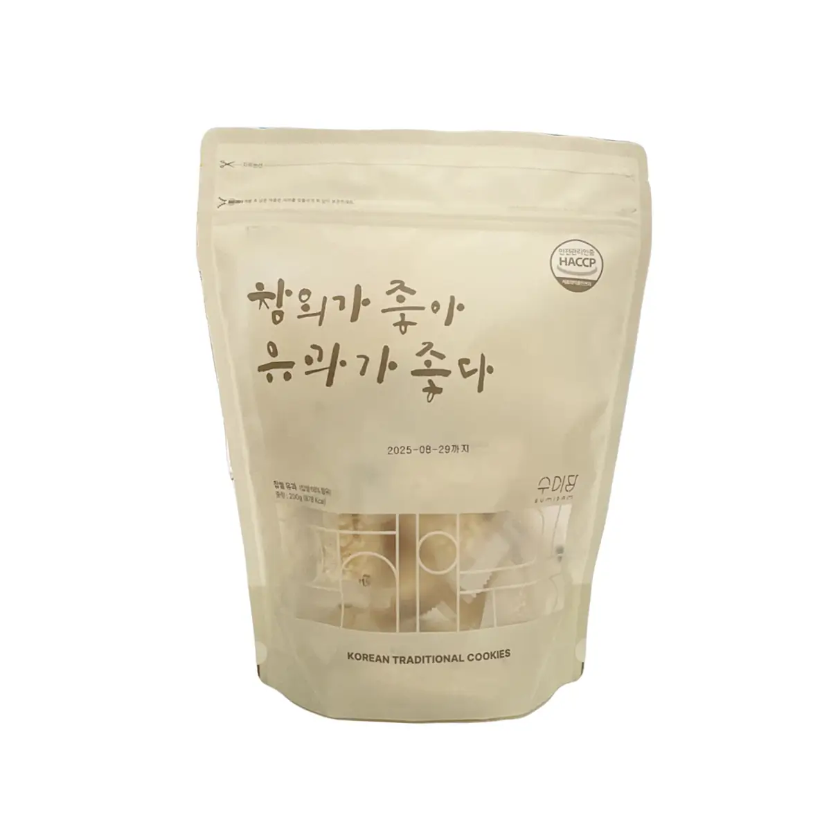 Sumidam Chamoe Yu-gwa – Korean Melon Syrup Rice Puffed Snack | 200g Korean Traditional Cookies