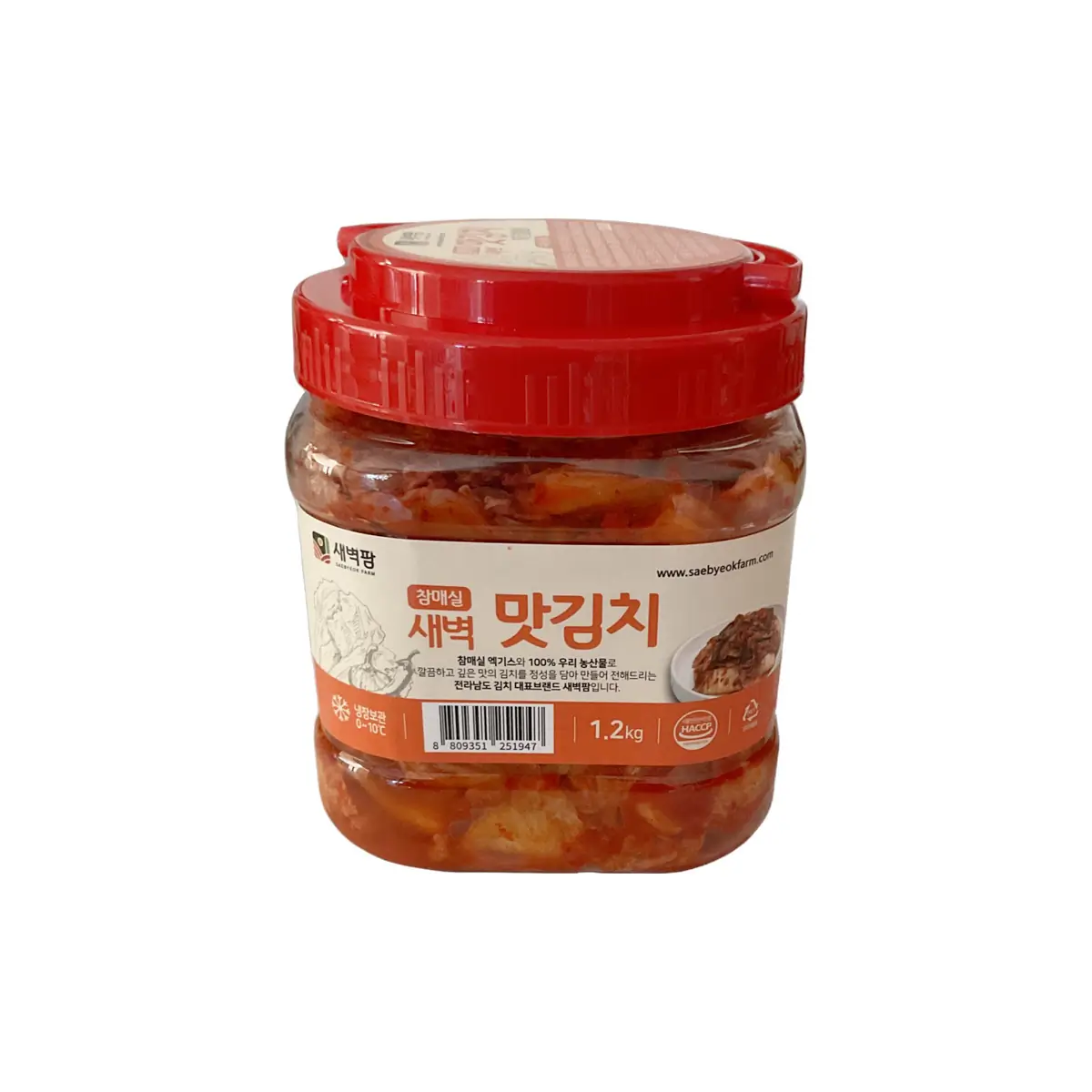 Saebyeok Farm Cham Maesil Mat Kimchi – 1.2kg Korean Seasoned Kimchi