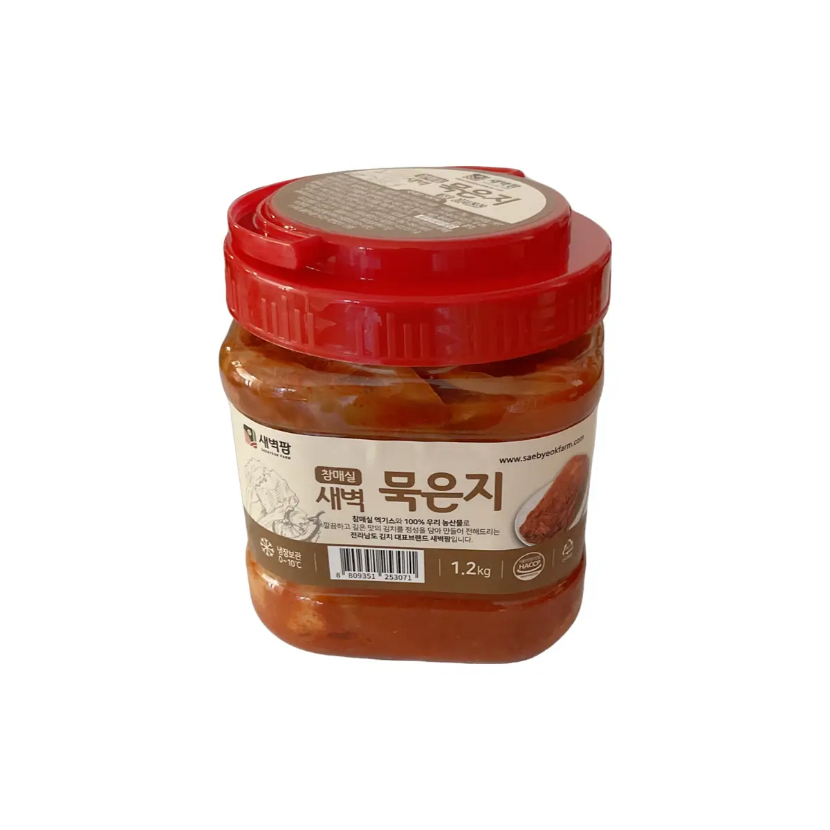 Saebyeok Farm Cham Maesil Aged Kimchi – 1.2kg Korean Traditional Muk Eun Ji