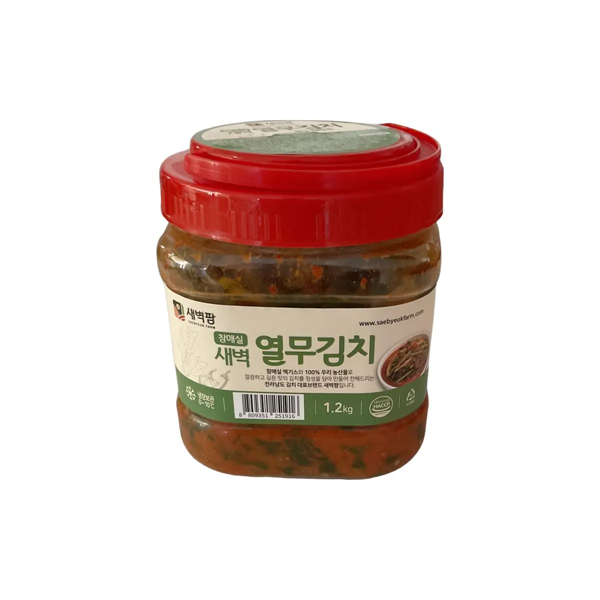 Saebyeok Farm Cham Maesil Young Radish Kimchi – 1.2kg Korean Yeolmu Kimchi